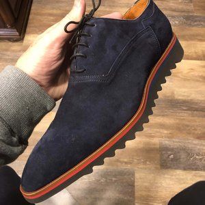 BRAND NEW - La Ferra Italian Blue Suede Shoes